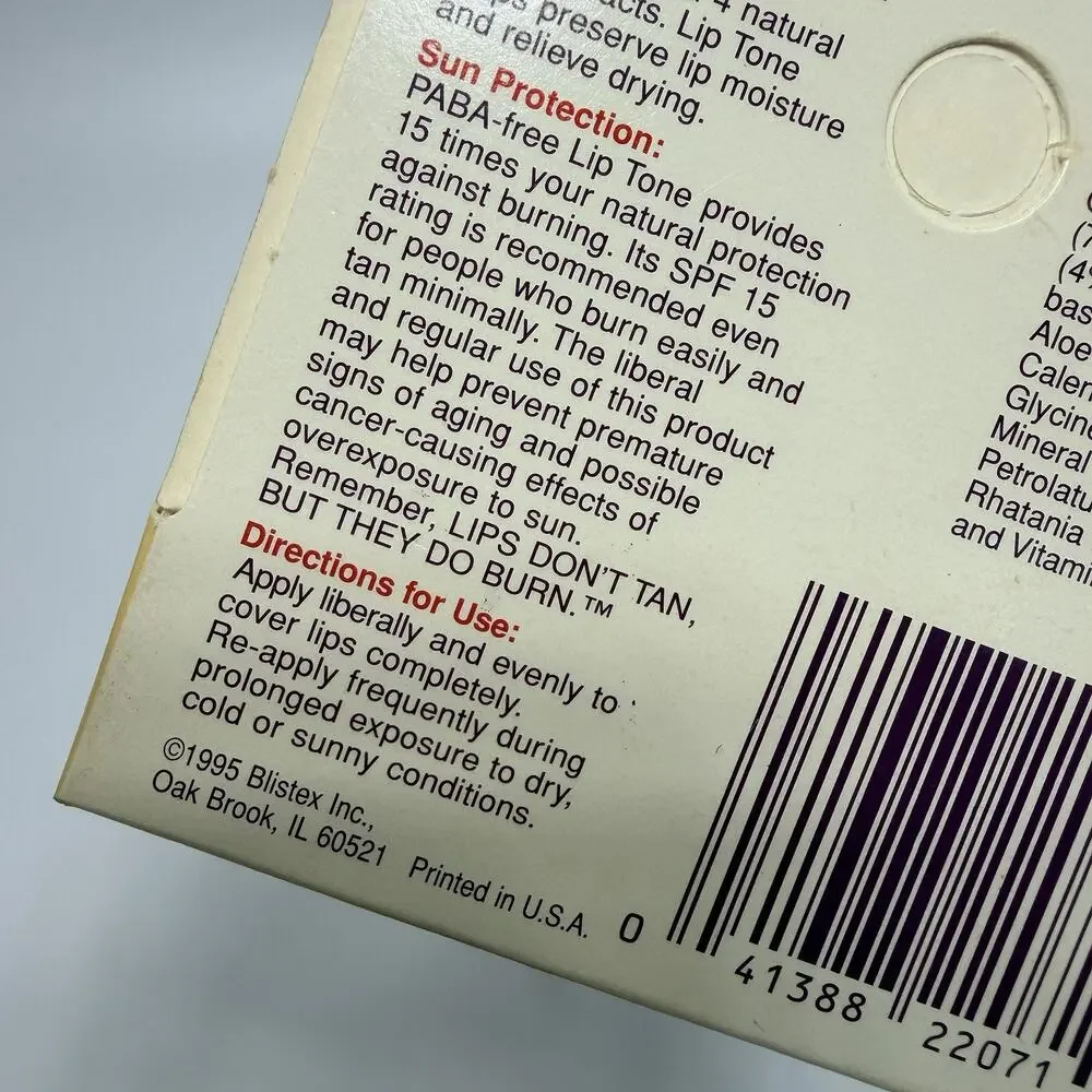 Blistex lip tone